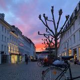 Der St. Johanner Markt bei Sonnenuntergang. (Foto: Eliane Teich (SR))