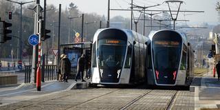 Straßenbahn in Luxemburg (Foto: picture alliance/Harald Tittel/dpa)