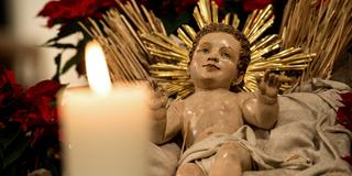 Weihnachten. Jesus in der Krippe (Foto: dpa/Sven Hoppe)