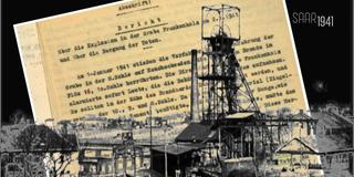 Fotocollage aus Dokumenten und Abbildungen zum Grubenungluck von Frankenholz 1941 (Foto: SR)