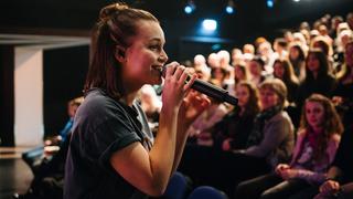 Das Exklusive Radiokonzert von LOTTE im Studio Eins auf dem Halberg. (Foto: Benny Dutka)