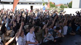 Die Schultour mit Tiavo an der Gemeinschaftsschule in Freisen (Foto: SR)