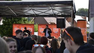 Die Schultour mit Tiavo an der Gemeinschaftsschule in Freisen (Foto: SR)