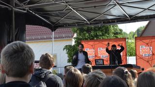 Die Schultour mit Tiavo an der Gemeinschaftsschule in Freisen (Foto: SR)