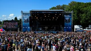 Kamrad auf der Bühne beim SR Ferien Open Air. (Foto: Dirk Guldner)