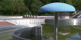 Leeres Völklinger Freibad (Foto: SR)