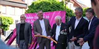 Einweihung des Glasfasernetzes in Spießen-Elversberg (Foto: SR)