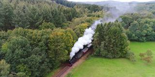 Historische Dampflok des Losheimer Museumseisenbahnclub (Foto: SR)