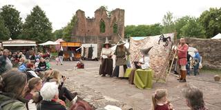 Mittelaltermarkt in Köllerbach auf der Burg Bucherbach (Foto: SR)