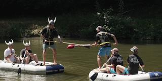 Fischerstechen beim Weiherfest des ASV Hoof (Foto: SR)