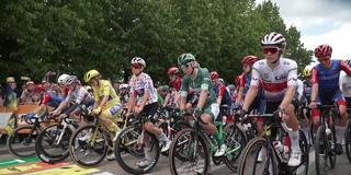 Startlinie der siebten Etappe der Tour de France femmes (Foto: SR)