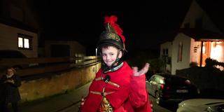 St. Martin Kind auf dem Pferd in Furpach (Foto: SR)