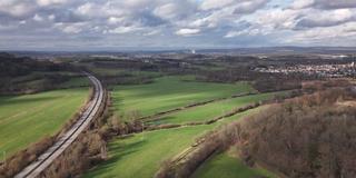 Blick auf Landschaft bei Schwarznacker und Schwarzenbach bei Homburg (Foto: SR)