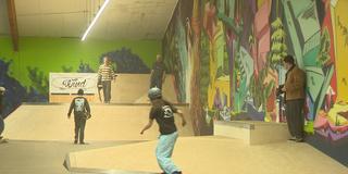 Skater in der Skatehalle Wiebelskirchen (Foto: SR)