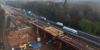 Baustelle auf der A8 in Neunkirchen (Foto: SR)