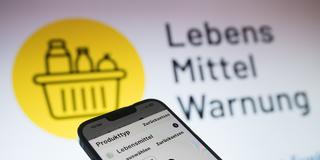 Die Kategorienauswahl der App "Lebensmittelwarnung.de" (Foto: picture alliance/dpa | Sebastian Gollnow)