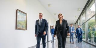 Boris Pistorius und Anke Rehlinger (Foto: Staatskanzlei Saarland / Dietze)