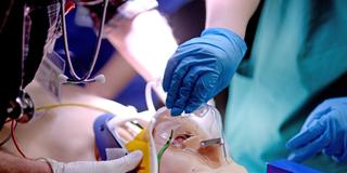 Ein Medizinstudent führt eine Notfallversorgung an einem Dummy durch. (Foto: picture alliance/dpa/dpa-Zentralbild | Britta Pedersen)