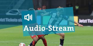 Bambase Conte (SV Elversberg) im Zweikampf mit Kennet Eichhorn (Hertha BSC) (Foto: picture alliance / contrastphoto | O.Behrendt)