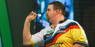 Gabriel Clemens bei der Darts-WM in London (Foto: picture alliance / firo Sportphoto/PSI | Shane Healey)