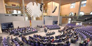Plenarsaal Bundestag (Foto: dpa)