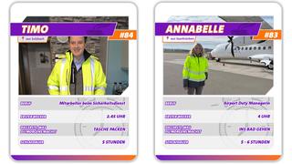 Steckbriefe von Timo und Annabelle in Form von Quartett-Karten. (Foto: UNSERDING)