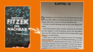 Auszug aus dem Roman "Der Nachbar" von Sebastian Fitzek. (Foto: Nachricht per Instagram von Lea) Auszug aus dem Roman "Der Nachbar" von Sebastian Fitzek. (Foto: Nachricht per Instagram von Lea)