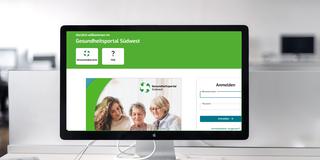 Gesundheitsportal Südwest. Screenshot auf einem Monitor (Foto: SR/Pixabay)