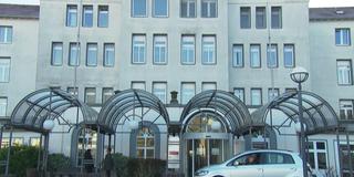 DRK Krankenhaus Saarlouis, Eingang (Foto: SR)