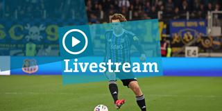 Livestream. Lasse Wilhelm (FCS) im Bild (Foto: SR/IMAGO/Fussball-News Saarland /Fabian Kleer)