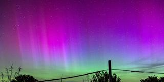 Polarlichter am saarländischen Nachthimmel (Foto: Sebastian Knöbber / SR)