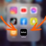 Die BeReal App auf einem Smartphone. (Foto: UNSERDING)