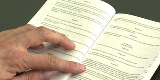 Auszug aus Saar-Verfassung (Foto: SR)