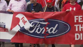 Demo bei Ford Saarlouis (Foto: SR)