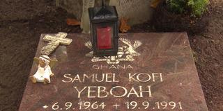 Grabstein Yeboah (Foto: SR)
