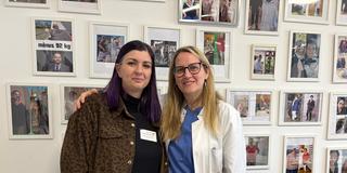 Sabrina Fenique-Helfen und Dr. Barbara Jacobi vom Adipositas-Zentrum am Winterberg (v.l.)  (Foto: Hannah Zewe/SR)