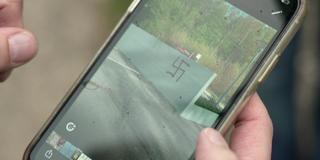  Montessori-Schule. Ärger mit Hakenkreuz- und FCS-Schmierereien (Foto: SR)