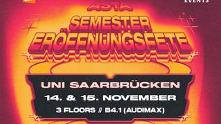 Das Plakat der AStA-Semestereröffnungsfete am 14. & 15. November 2025 (Foto: AStA)