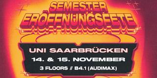 Das Plakat der AStA-Semestereröffnungsfete am 14. & 15. November 2025 (Foto: SR)