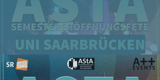 Das Plakat der AStA-Semestereröffnungsfete am 11. & 12. April. (Foto: SR)