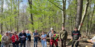 Im Homburger Stadtteil Erbach ärgern sich Bürgerinnen und Bürger über Baumfällungen in ihrem Naherholungswald. (Foto: SR / Lea Kiehlneker)