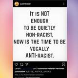 Post zum Protest gegen Rassismus in den USA (Foto: justinbieber/instagram.com)