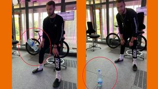 Moderator Franz bei einem Bottle Flip (Foto: UNSERDING)