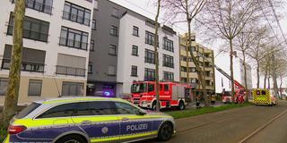 Saarbrücker Feuerwehr im Einsatz bei einem Brand in der Mainzer Straße (Foto: SR)