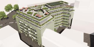 Aktueller Entwurf des alten C&A-Gebäudes (Foto: Drei Architekten)