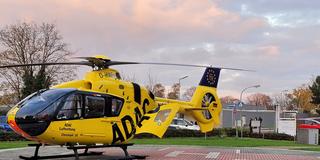 Hubschrauber Christoph 16 auf dem Landeplatz (Foto: Sandra Schick/SR)
