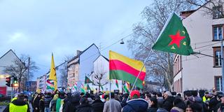 Demonstration von Kurden in Saarbrücken zu Lage in Syrien (Foto: Foto: Sebastian Knöbber )