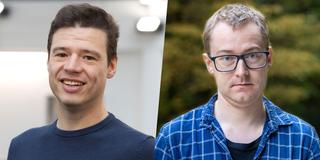 Dr. Jan Eric Lenssen und Dr. Karol Węgrzycki (Foto: MPI für Informatik / Philipp Zapf-Schramm, Bertram Somieski)