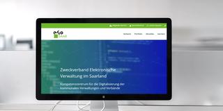 Die Internetseite eGo Saar auf einem Monitor (Foto: SR/Pixabay/Sandeep-Darji)