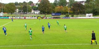 Spielszene zwischen SGV Freiberg und dem FC Homburg (Foto: SR)